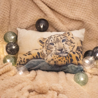 Cuddle and Travel Cushion Snow Leopard